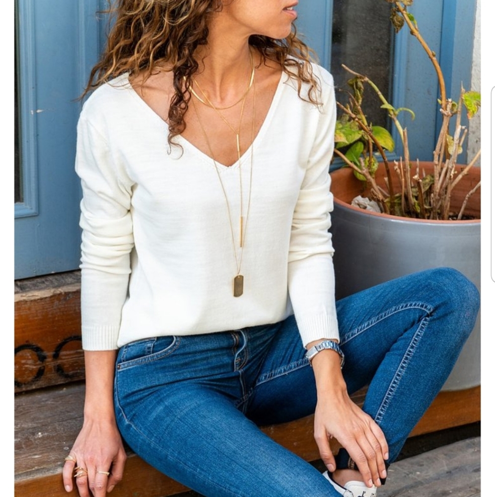 SOLD - White Sweater